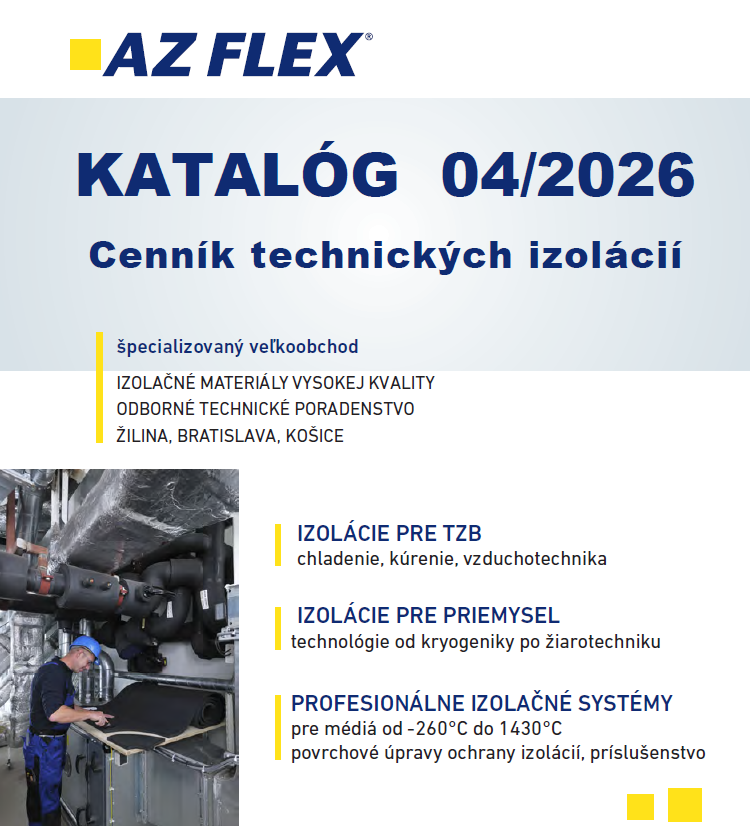 Cenník technické izolácie AZ FLEX